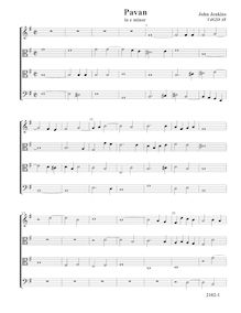 Partition Pavan en E minor, VdGS No.48 - partition complète (Tr T T B), Airs pour 4 violes de gambe