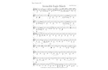 Partition basse clarinette (B?), pour Invincible Eagle, D major/G major