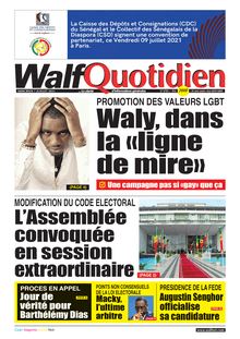 Walf Quotidien n°8785 - du Mercredi 07 juillet 2021