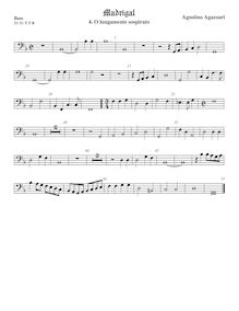 Partition viole de basse, Madrigali a 5 voci, Libro 1, Agazzari, Agostino par Agostino Agazzari