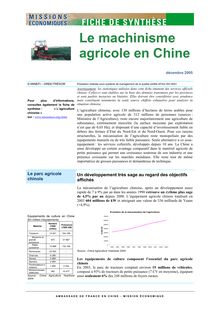 Le machinisme agricole en Chine