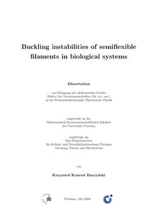 Buckling instabilities of semiflexible filaments in biological systems [Elektronische Ressource] / von Krzysztof Konrad Baczyński