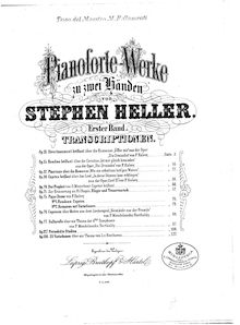 Partition complète, Divertissement Brillant, Op.13, Heller, Stephen