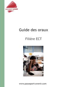 Guide des oraux Filière EC - 2ème année de CPGE économique et commerciale, voie EC, 