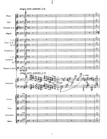 Partition , Allegro molto moderato, Piano Concerto en A minor, Op.16