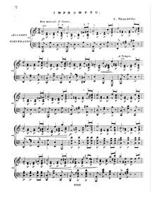 Partition complète, 10 Piano pièces, Op.36, Thalberg, Sigismond