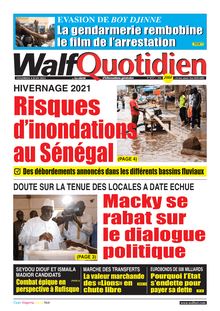 Walf Quotidien n°8757 - du Vendredi 04 juin 2021