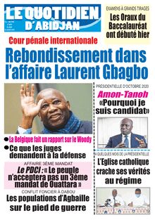 Le Quotidien d’Abidjan n°2890 - Du jeudi 23 juillet 2020