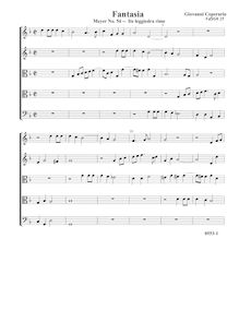 Partition complète (Tr Tr T T B), Fantasia pour 5 violes de gambe, RC 48