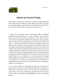 Norton au Tourist Trophy