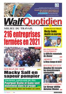 Walf Quotidien n°9093 - Du mardi 19 juillet 2022