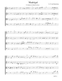 Partition , Gioia m  abond  al cor - partition complète (Tr A T B), Madrigali a Quattro Voci
