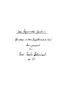 Partition complète, 3 hymnische Gesänge, Op.25, Fuchs-Schönbach, Ernst