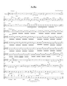 Partition contrebasse , partie, Aella, A Character Study, A minor