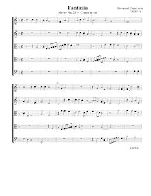Partition complète (Tr Tr T T B), Fantasia pour 5 violes de gambe, RC 39
