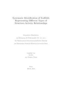 Systematic Identification of Scaffolds Representing Different Types of Structure-Activity Relationships [Elektronische Ressource] / Ye Hu