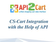 CS-Cart Integration with the Help of API