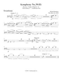 Partition Trombone, Symphony No.39  Irish Green , G major, Rondeau, Michel par Michel Rondeau