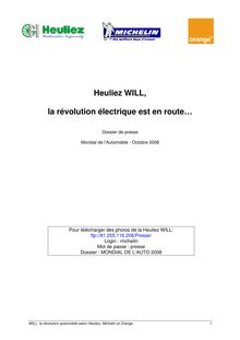 le dossier de presse en PDF - Heuliez WILL, la révolution ...