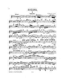 Partition de violon, violon Sonata, F minor, Bargiel, Woldemar