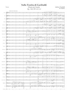 Partition complète (moderne orchestration), Sulla tomba di Garibaldi, Op.160