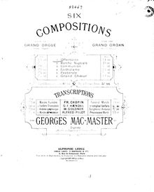 Partition complète, Offertoire, Op.43, A major, Mac-Master, Georges