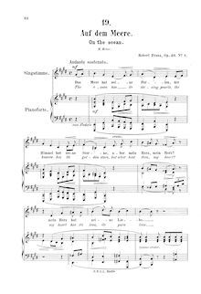 Partition complète, 6 Gesänge, Op.36, Franz, Robert