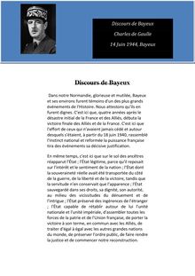 Discours de Bayeux