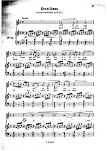 Partition No.5 (Crucifixus) A, Missa en G, Hasse, Johann Adolph