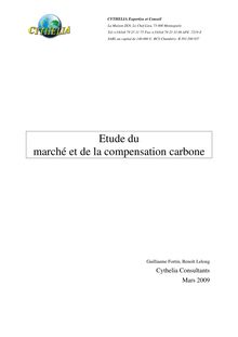 Etude Marché & Compensation Carbone
