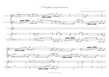 Partition , O Ewigkeit, du Donnerwort (after BWV 513), chansons et airs