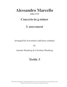 Partition , Allegro moderato - aigu enregistrement  3, hautbois Concerto