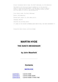 Martin Hyde, the Duke s Messenger