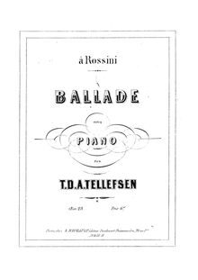 Partition complète, Ballade, Op.28, C minor, Tellefsen, Thomas Dyke Acland