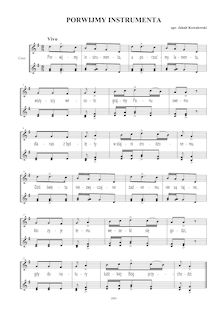 Partition SAA a capella, Porwijmy instrumenta, Folk Songs, Polish