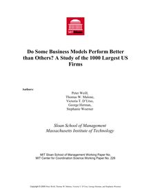 A Study of Business Models
