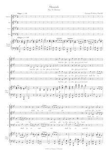 Partition complète (anglais), Messiah, Handel, George Frideric