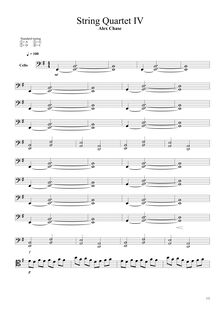 Partition , Adagio, corde quatuor No.1, E minor, Chase, Alex par Alex Chase