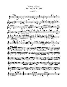Partition violons I, Tábor, D minor, Smetana, Bedřich