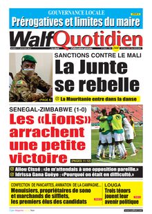 Walf Quotidien n°11– Mardi 11 janvier 2022