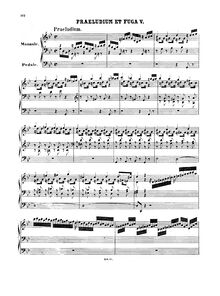 Partition complète, Prelude et Fugue en G minor, BWV 535, G minor