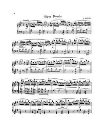 Partition Rondo all  Ongarese: Presto, Piano Trios, Hob.XV:24-26
