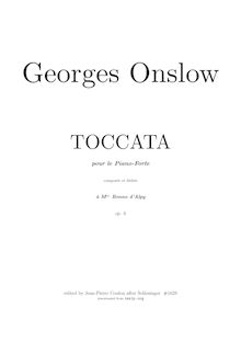 Partition complète, Toccata, Caprice, Onslow, Georges par Georges Onslow