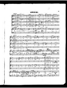 Partition Agnus Dei, Festival Mass en C major, C major, Auerhahn, Fridolin