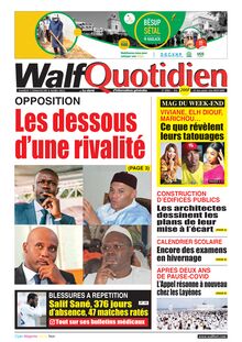 Walf Quotidien n°8984 - du Samedi 5 Dimanche 6 Mars 2022