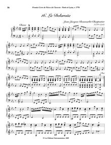 Partition , La Delaroüe, Premier Livre de Pièces de Clavecin, Op. 1