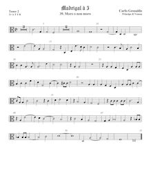 Partition ténor viole de gambe 3, alto clef, madrigaux, Book 3, Gesualdo, Carlo par Carlo Gesualdo