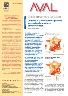 Recherche et développement en Haute-Normandie : Un secteur privé fortement présent, une recherche publique peu développée