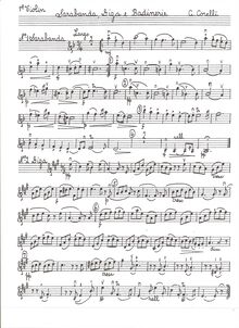 Partition violon I, 12 violon sonates, Op.5, Corelli, Arcangelo