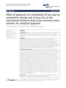Effect of guidewire on contribution of loss due to momentum change and viscous loss to the translesional pressure drop across coronary artery stenosis: An analytical approach